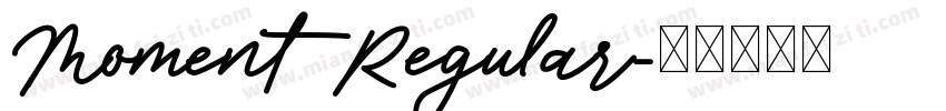 Moment Regular字体转换